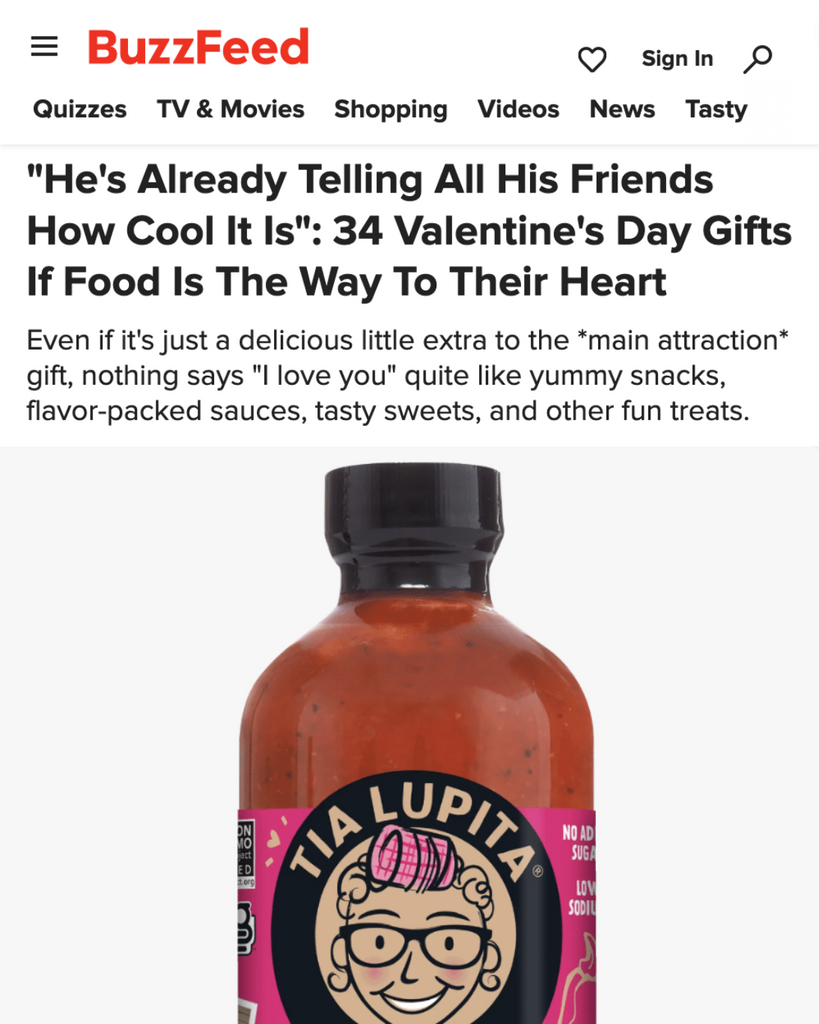 Buzzfeed:  34 Valentine's Day Gifts If Food Is The Way To Their Heart