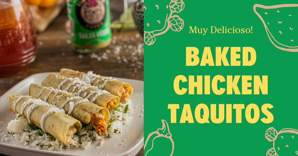 Tia Lupita's Easy Baked Chicken Taquitos