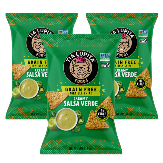 Salsa Verde Grain-Free Tortilla Chips (3-pack)