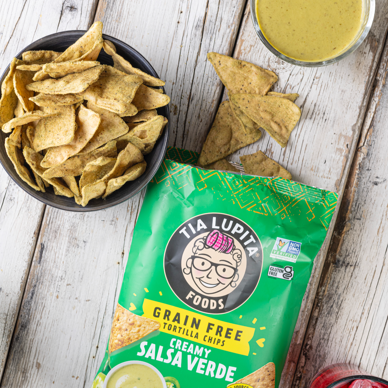 Salsa Verde Grain-Free Tortilla Chips (3-pack)