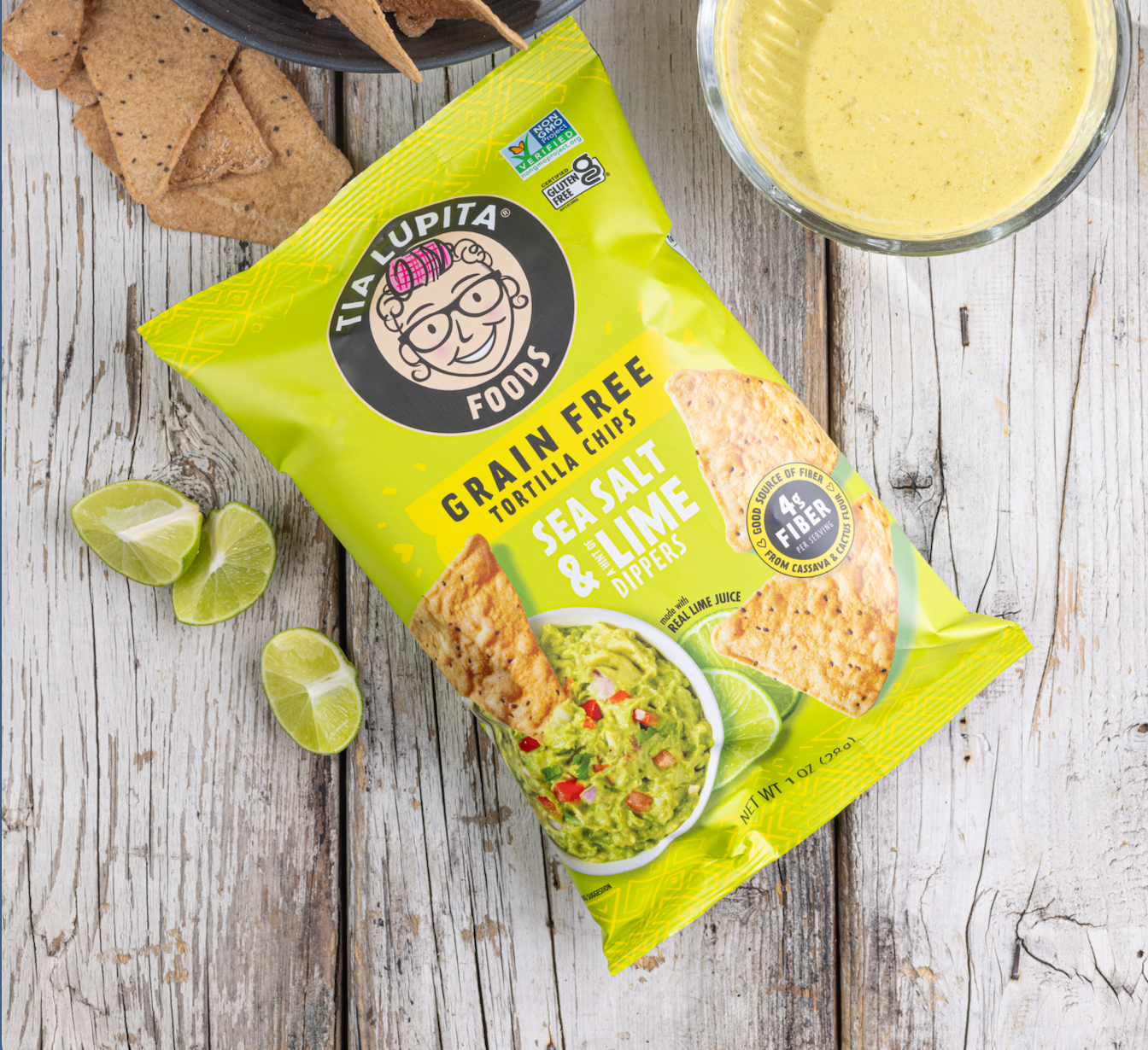 Sea Salt and Lime Grain-Free Tortilla Chips Snack Pack (24-count)