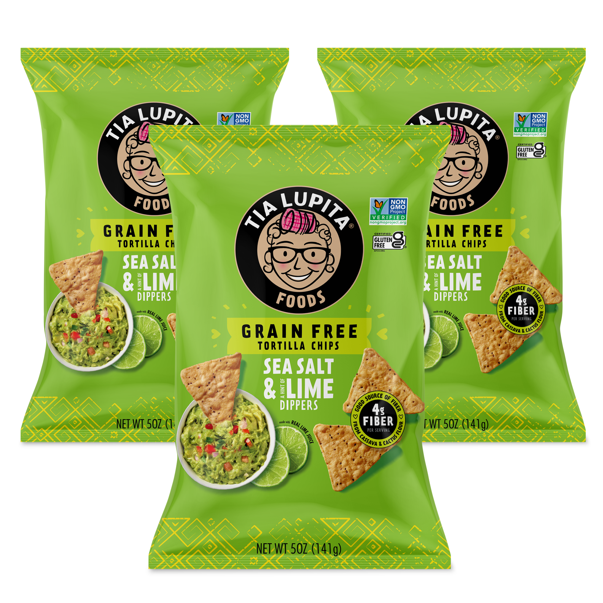 Sea Salt & Lime Grain-Free Tortilla Chips (3-pack)