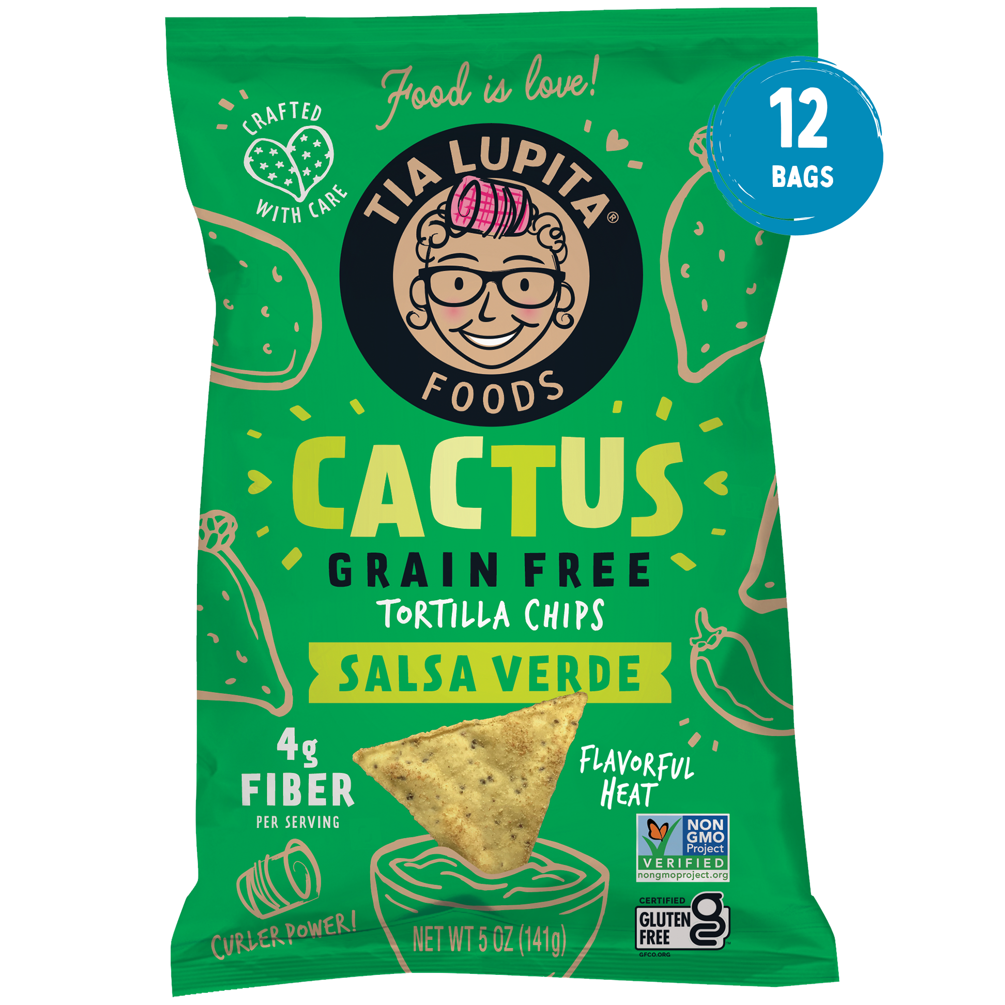 Salsa Verde Grain Free Cactus Chips