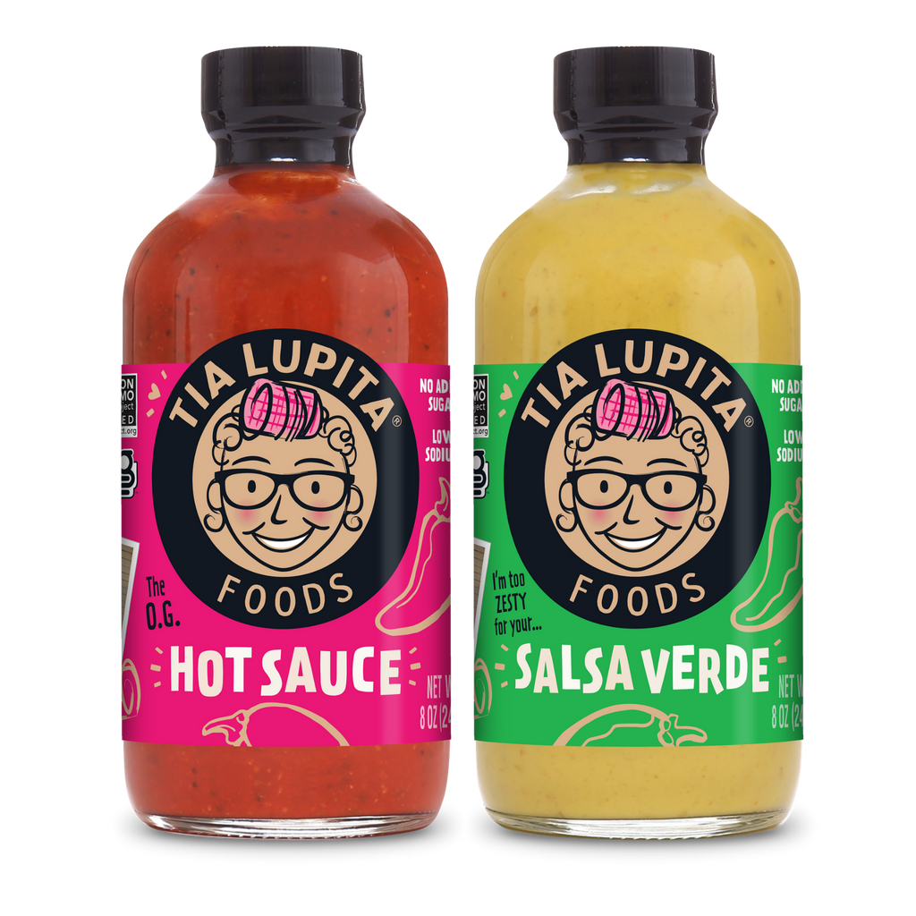 Case of 12 Bottles - 6 Hot Sauce and 6 Salsa Verde Image