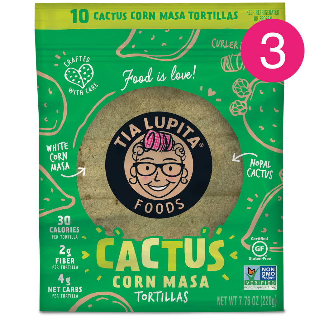 Tia Lupita Cactus and Corn Masa Tortillas