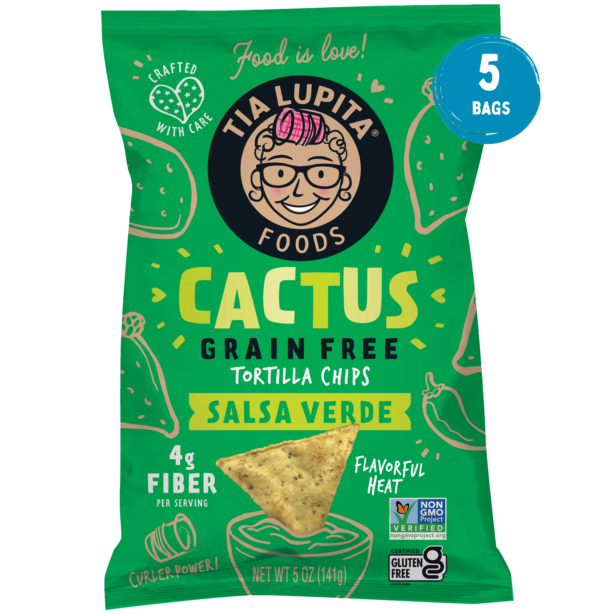 Salsa Verde Grain Free Cactus Chips